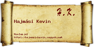 Hajmási Kevin névjegykártya